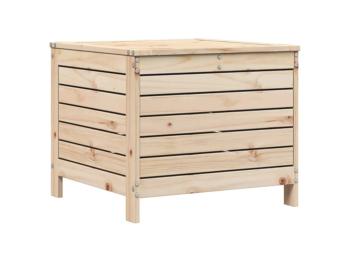 Salon de jardin 7 pcs bois de pin massif