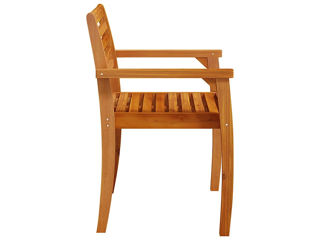 Chaises de jardin lot de 6 59x55x85 bois massif d'acacia