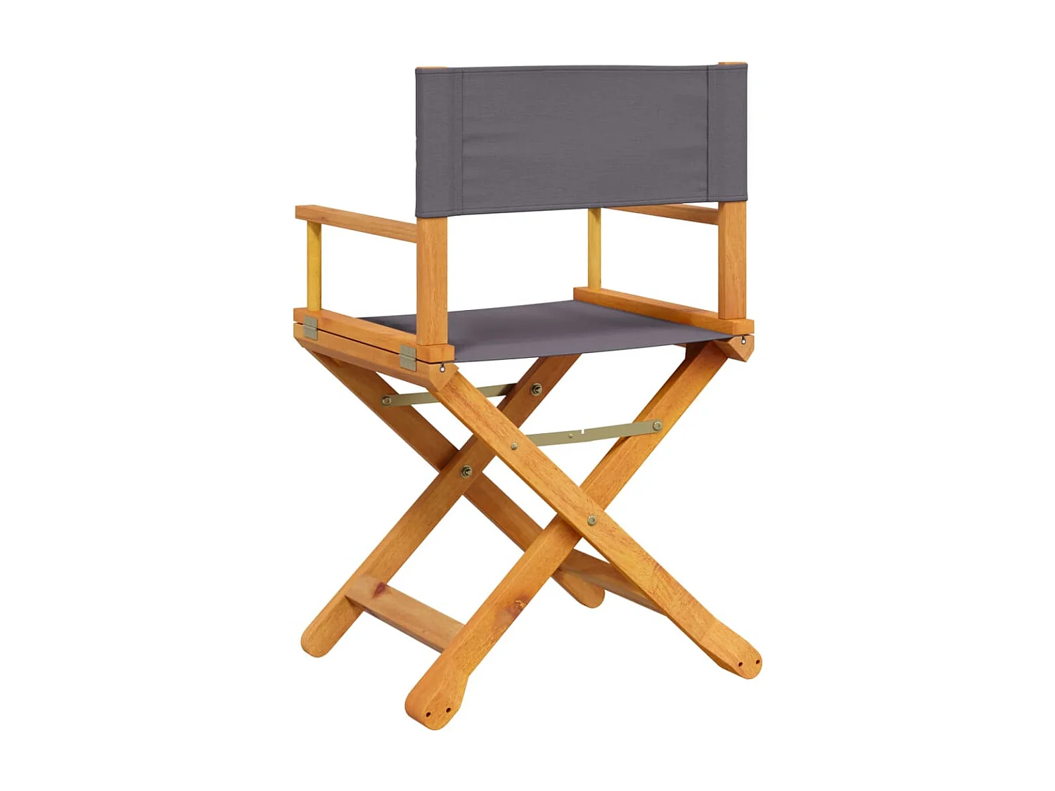 Cadeiras dobráveis para diretor 2 pcs tecido cinzento-escuro