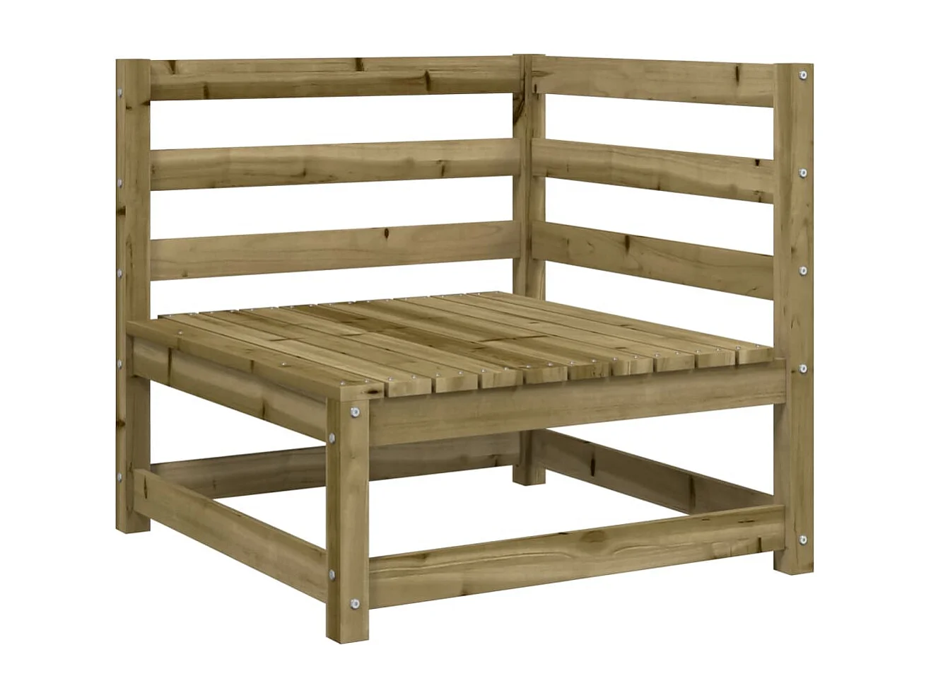 Salon de jardin 5 pcs bois de pin imprégné