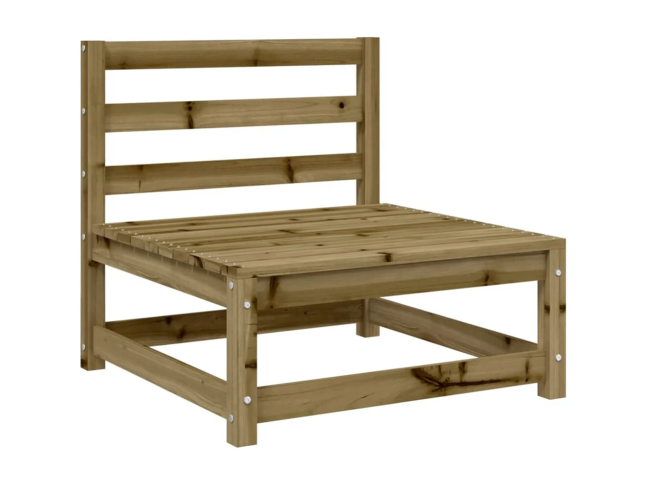 Salon de jardin 5 pcs bois de pin imprégné