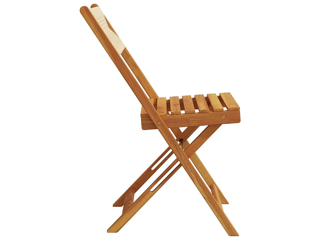 Bistrostoelen 2 st massief acaciahout en touw beige