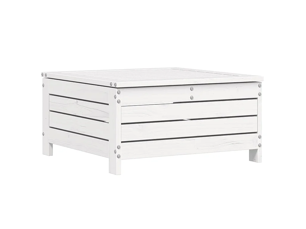 6-delige Loungeset massief grenenhout wit