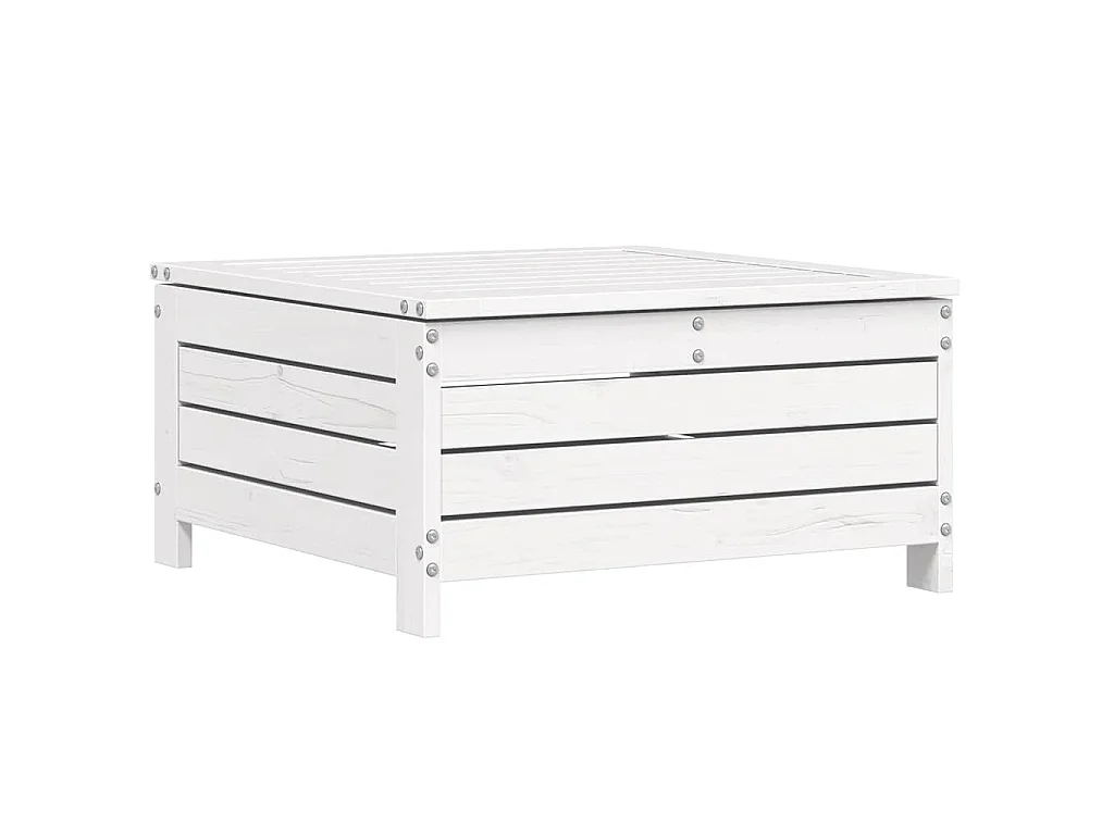 6-delige Loungeset massief grenenhout wit