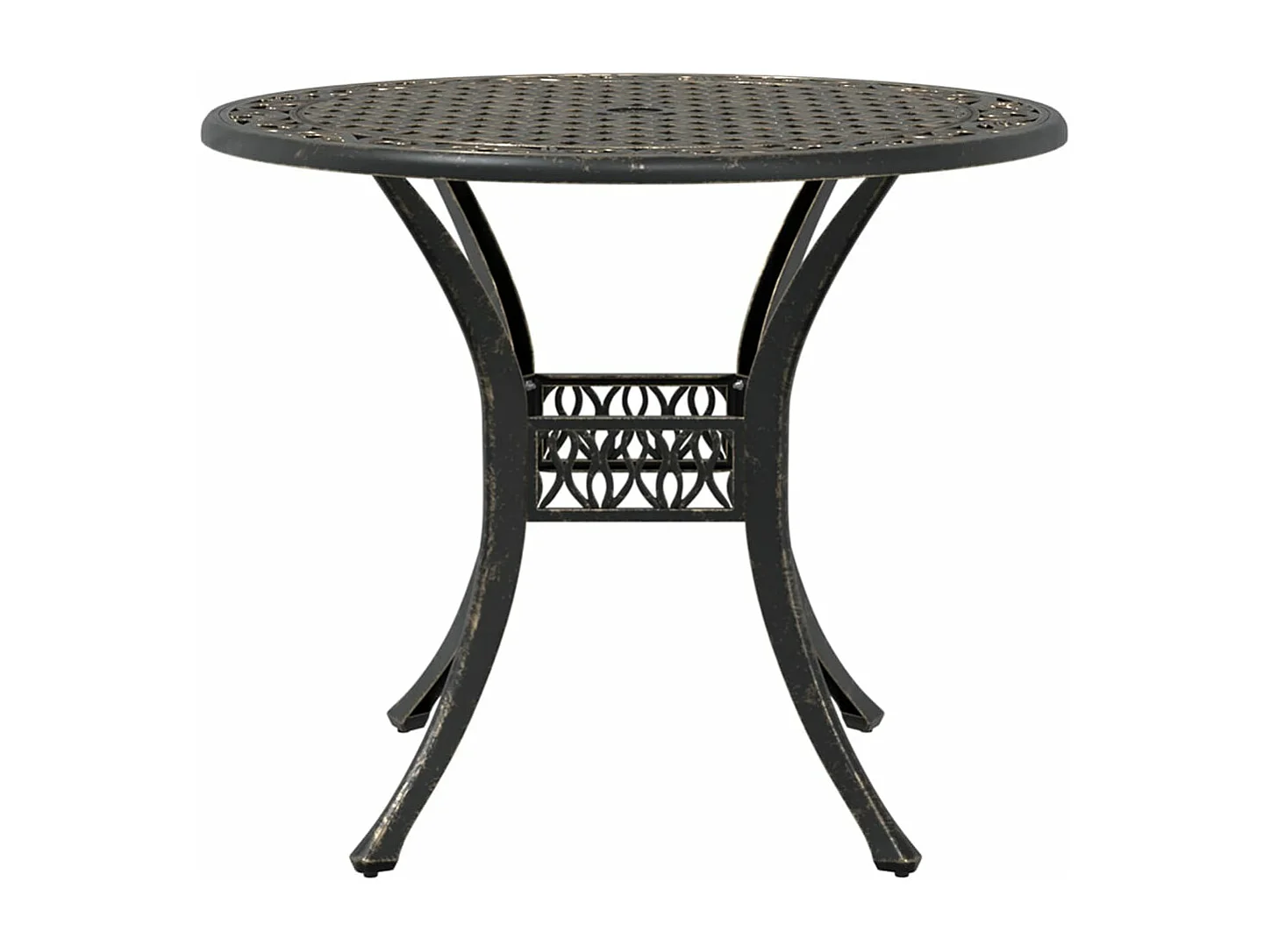 5 pcs conjunto de jantar para jardim alumínio fundido bronze