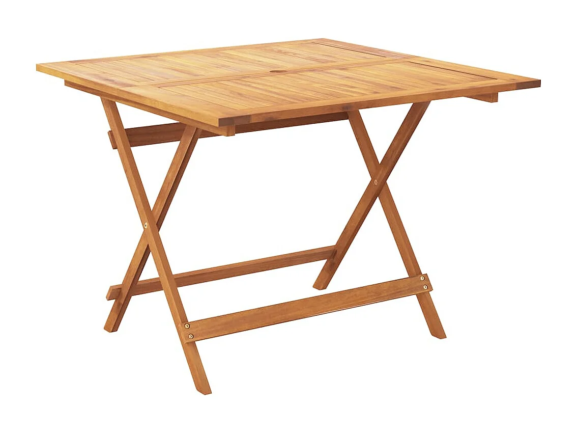 Set Pranzo da Giardino 5 pz Nero Polipropilene e Legno Massello