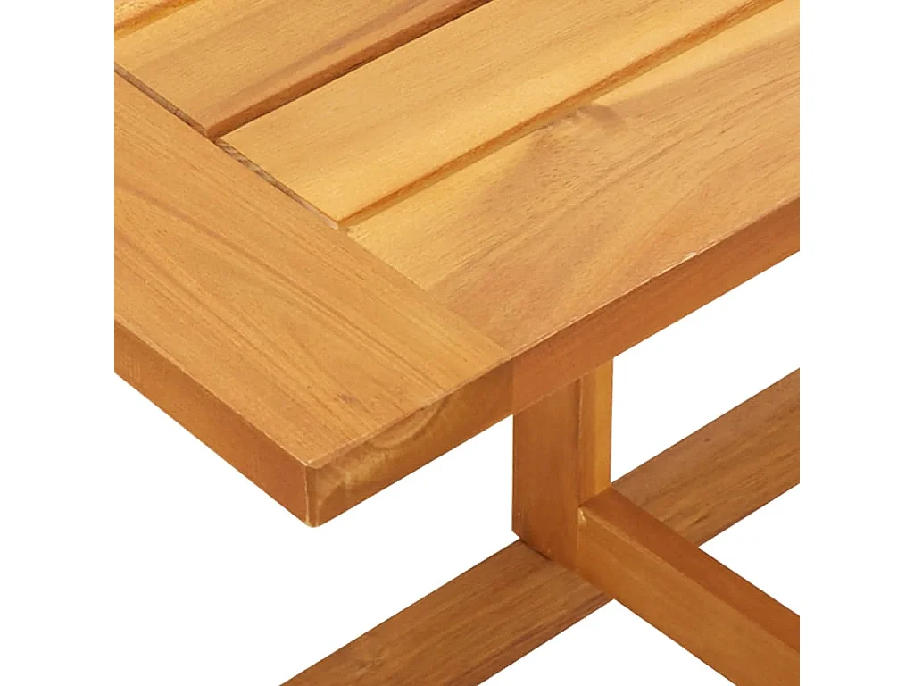 Ensemble à manger de jardin pliable 3 pcs bois d'acacia massif