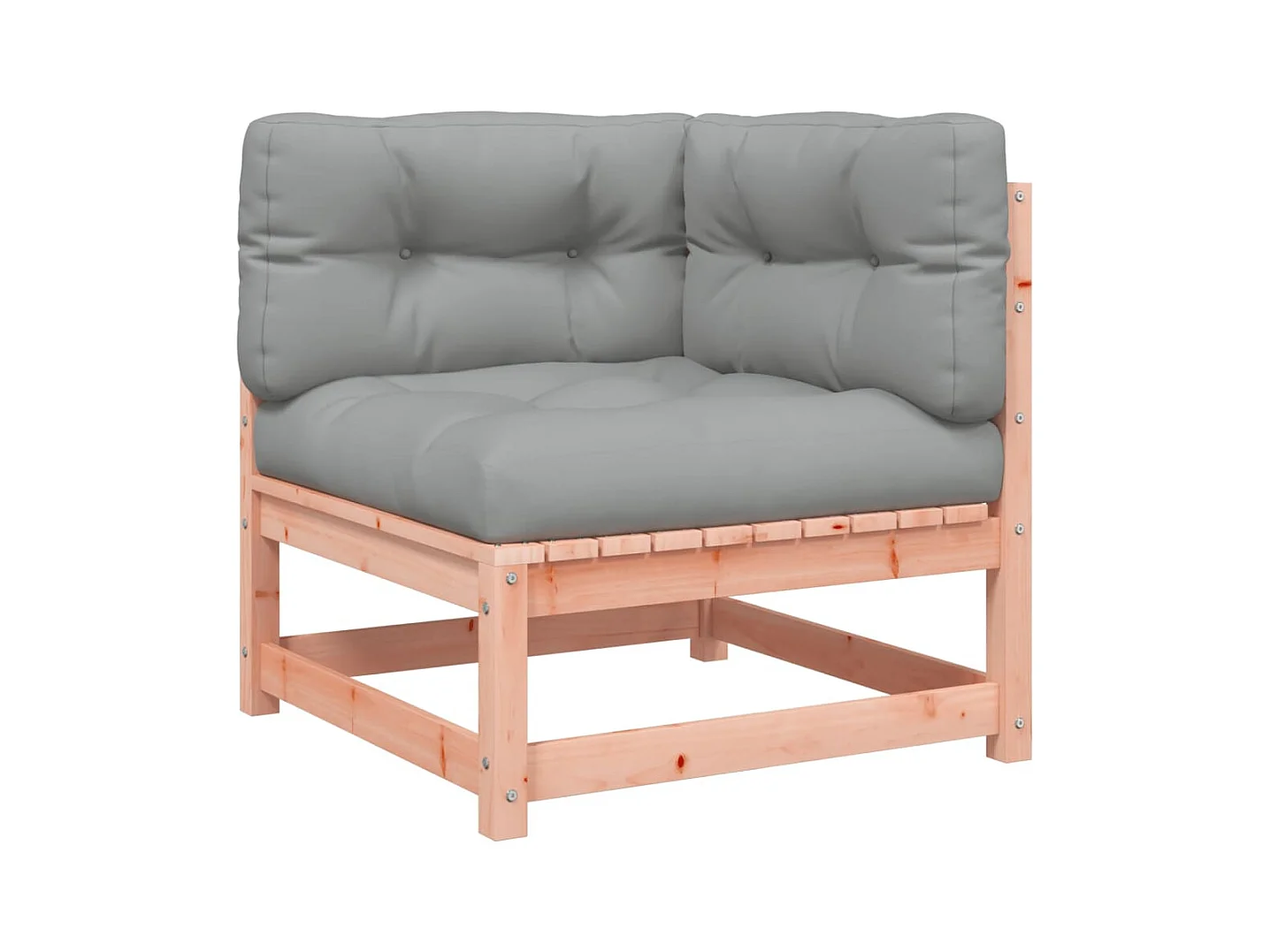 Set Divani Giardino 3 pz Cuscini Legno Massello Abete Douglas