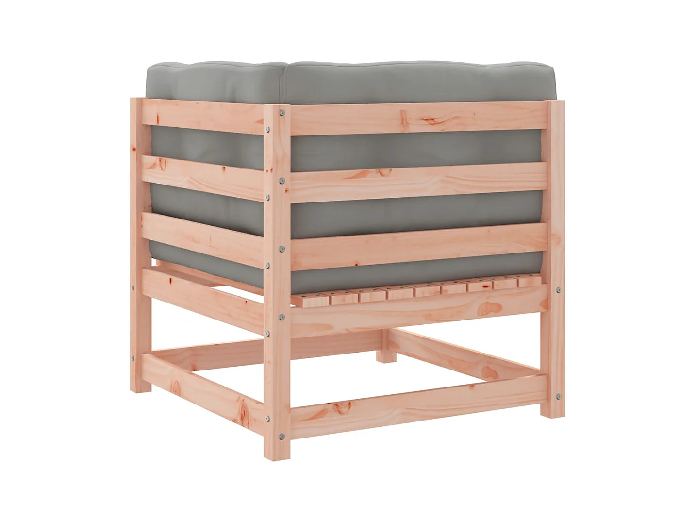 Set Divani Giardino 3 pz Cuscini Legno Massello Abete Douglas