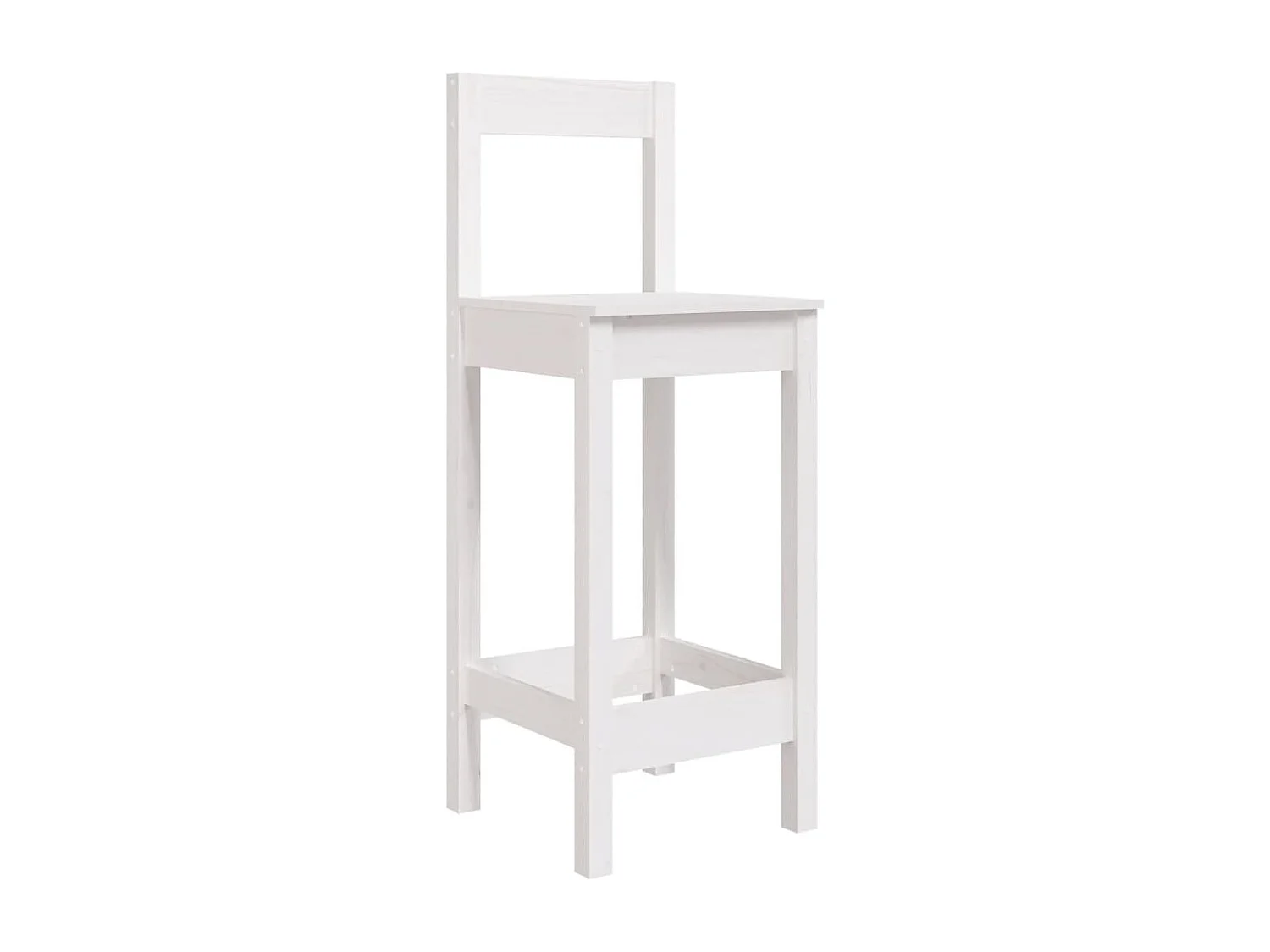 Ensemble de bar de jardin 5 pcs blanc bois massif de pin