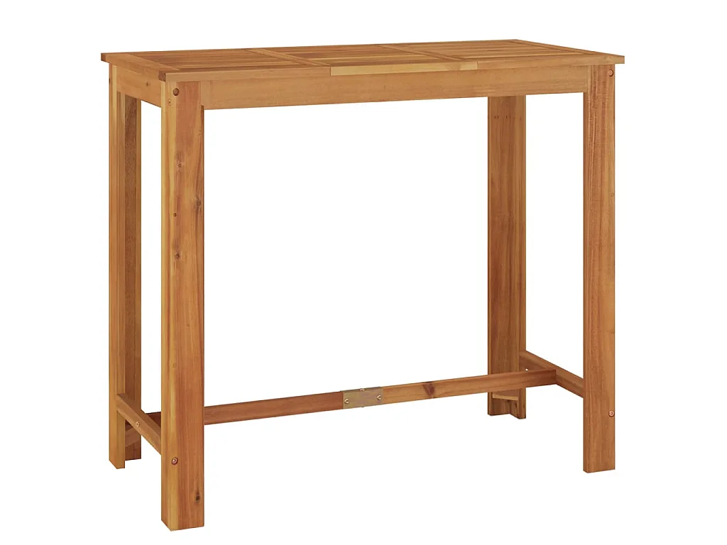 5-tlg. Gartenbar-Set Grau Massivholz Akazie und Poly Rattan