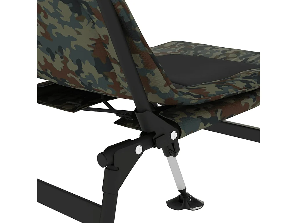 Visstoel met verstelbare modderpoten inklapbaar camouflage