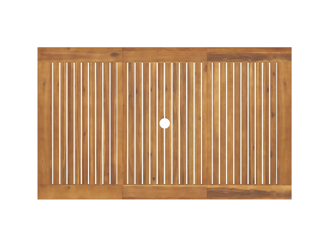 Ensemble à manger de jardin 7 pcs Bois d'acacia solide