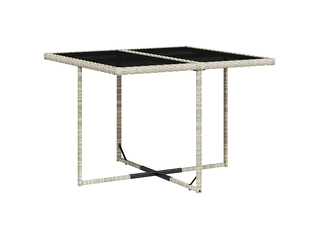 5 pcs conjunto de jantar p/ jardim c/ almofadões cinzento claro