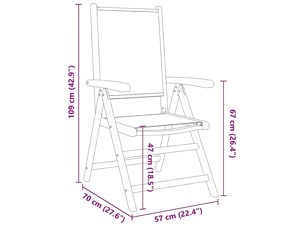 Set Pranzo da Giardino 7 pz Antracite Tessuto e Legno Massello