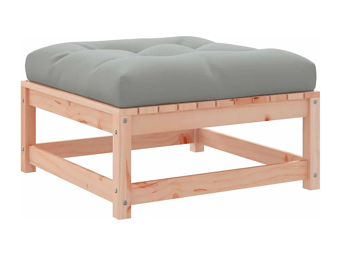 Salon de jardin avec coussins 10 pcs bois massif sapin douglas