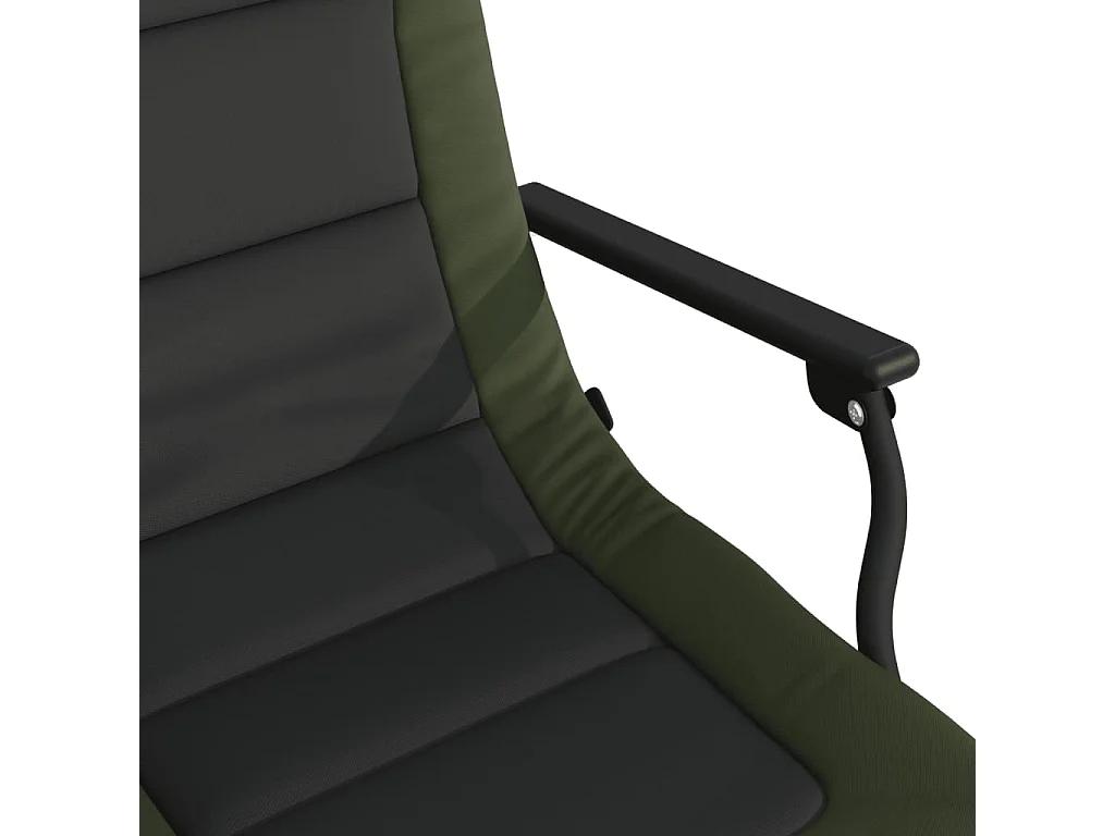 Chaise de pêche avec accoudoir pliable vert