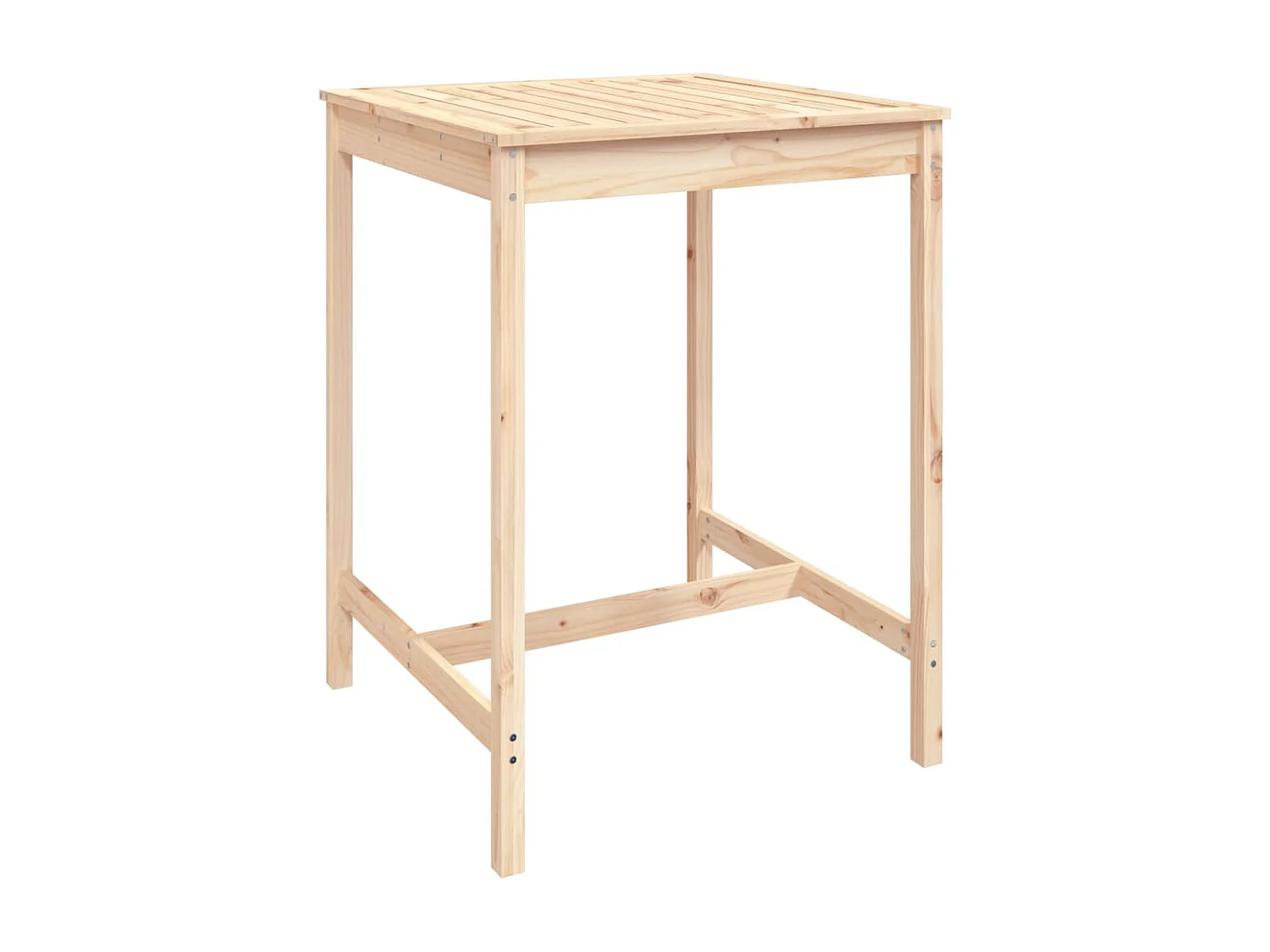 5 pcs conjunto de bar para jardim pinho maciço