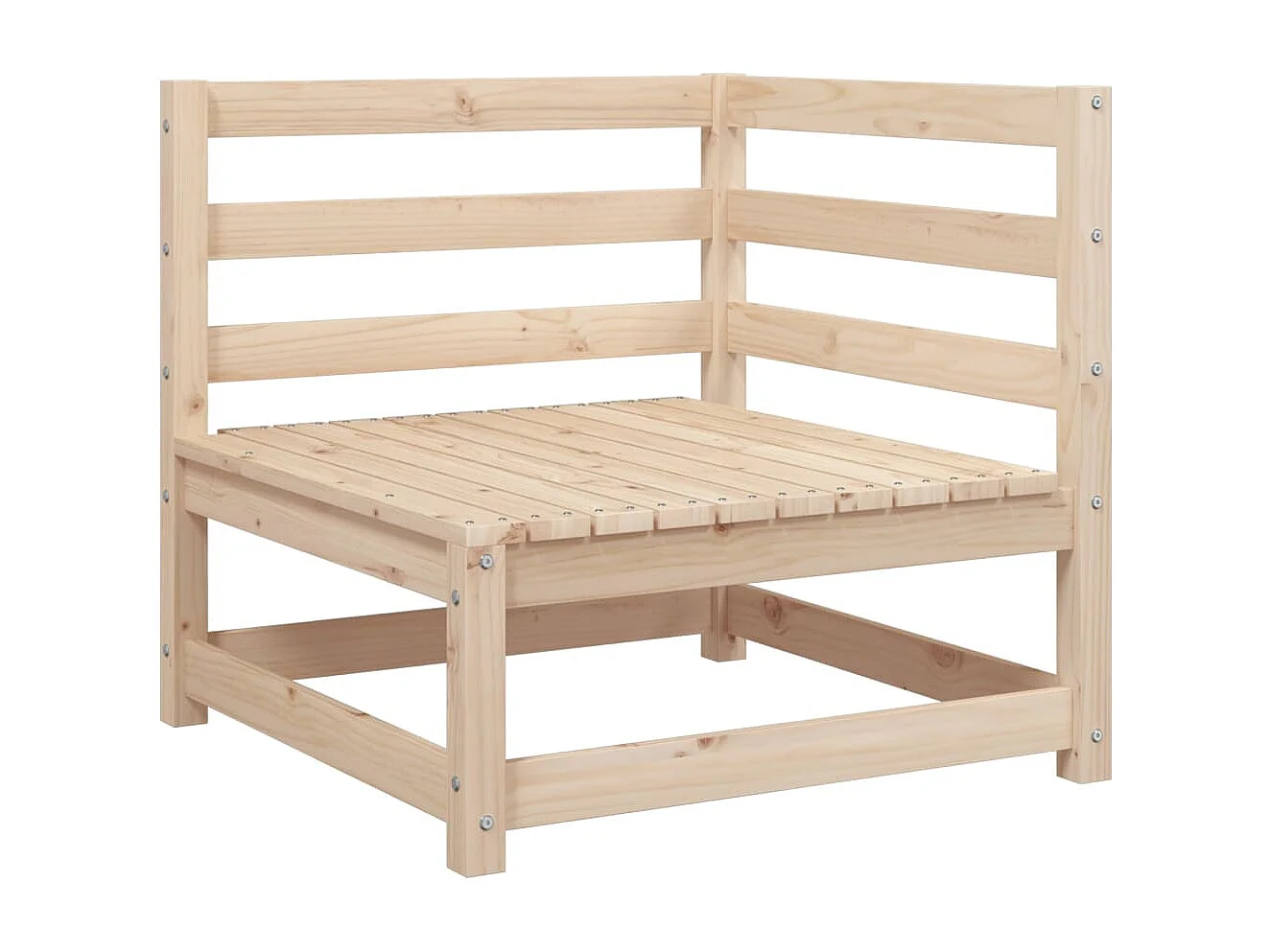 Salon de jardin 5 pcs bois de pin massif