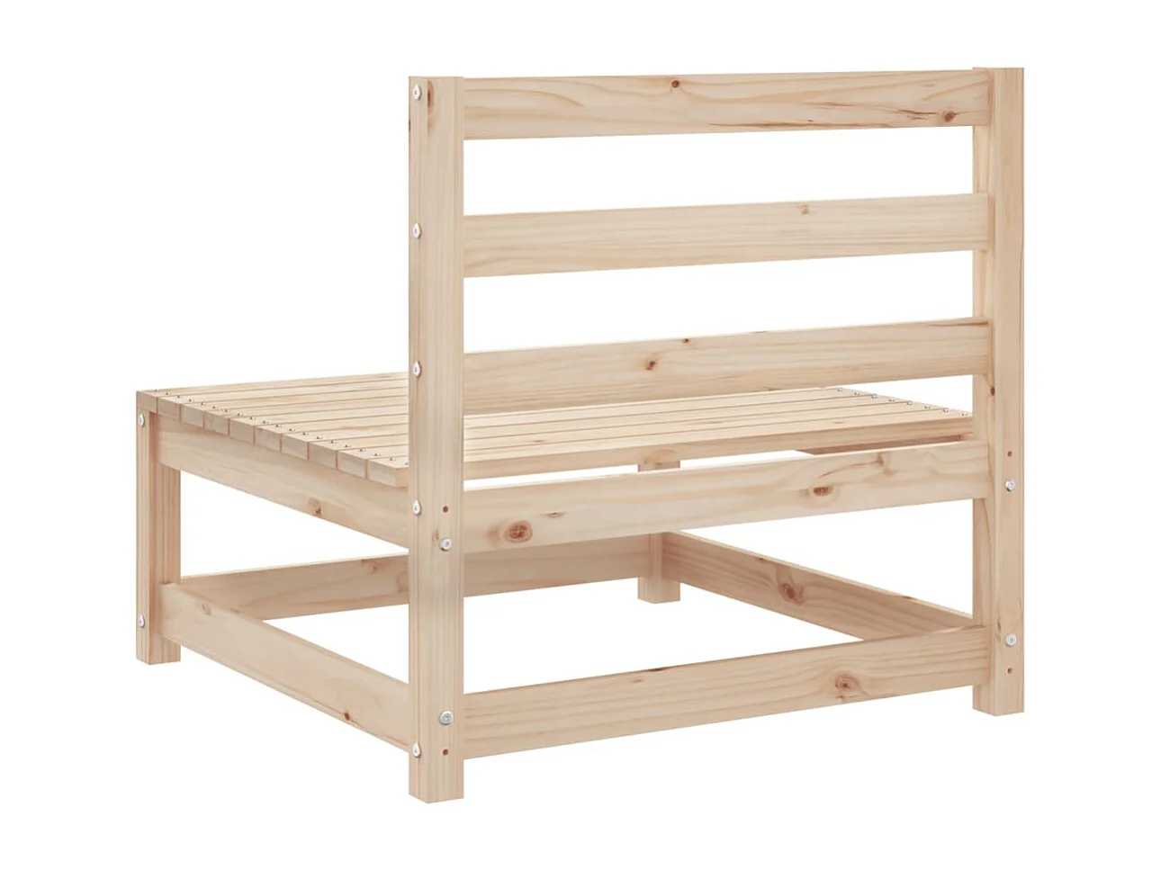 Salon de jardin 5 pcs bois de pin massif