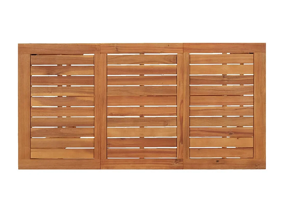 7-delige Tuinbarset massief acaciahout en poly rattan grijs