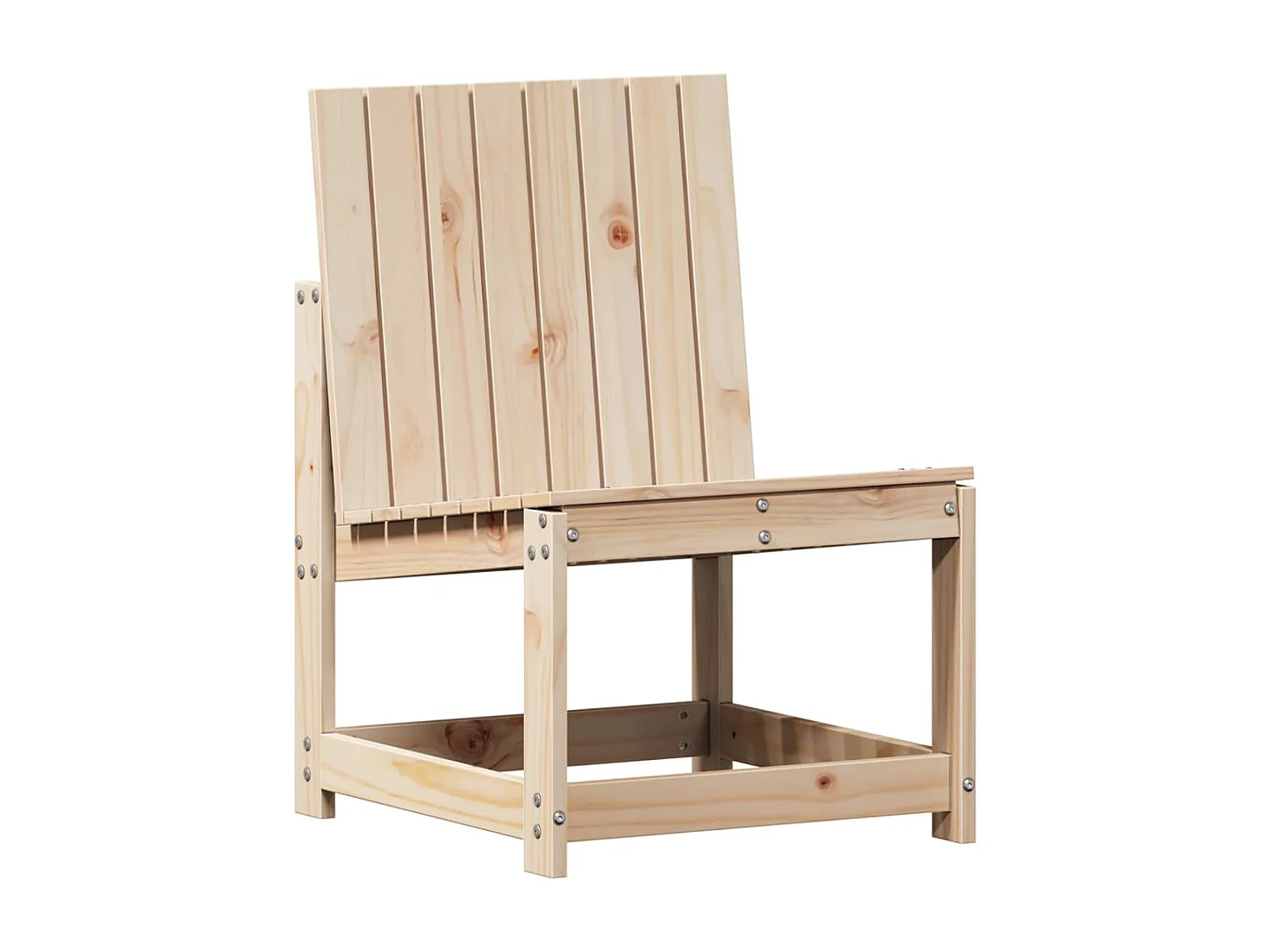 Set Salotto da Giardino 3 pz in Legno Massello di Pino