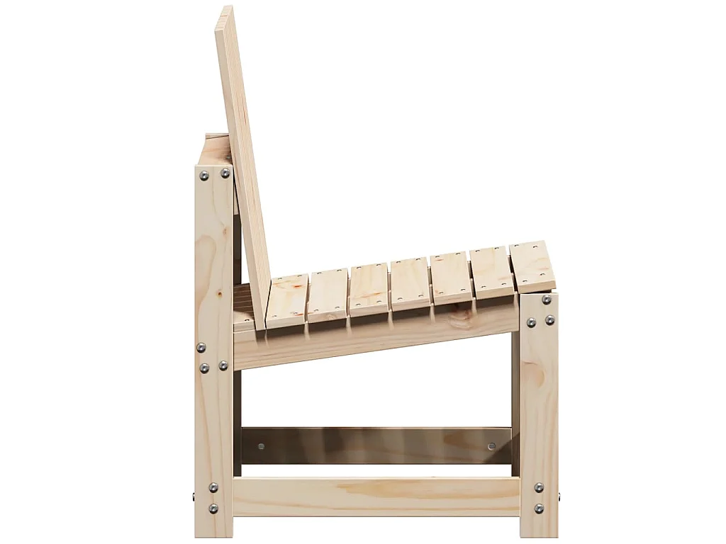 Salon de jardin 3 pcs bois massif de pin