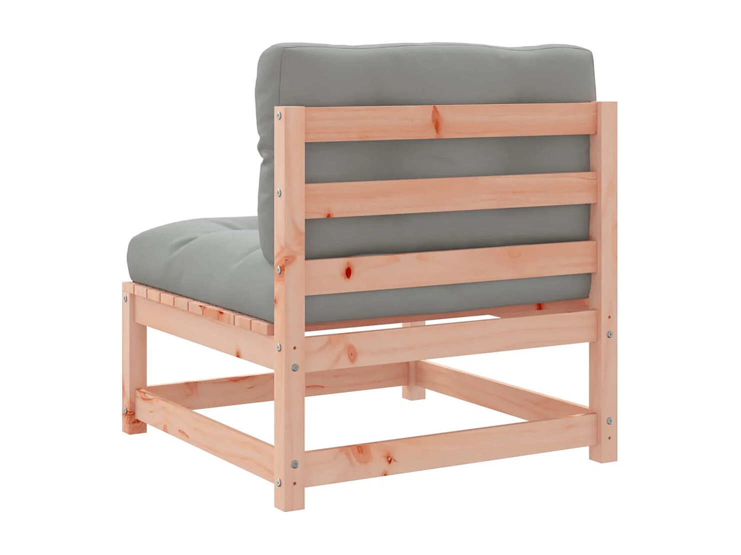 Set Divani Giardino 4 pz Cuscini Legno Massello Abete Douglas