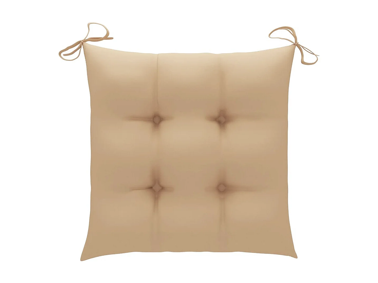 Chaises de jardin avec table à thé et coussins Acacia solide