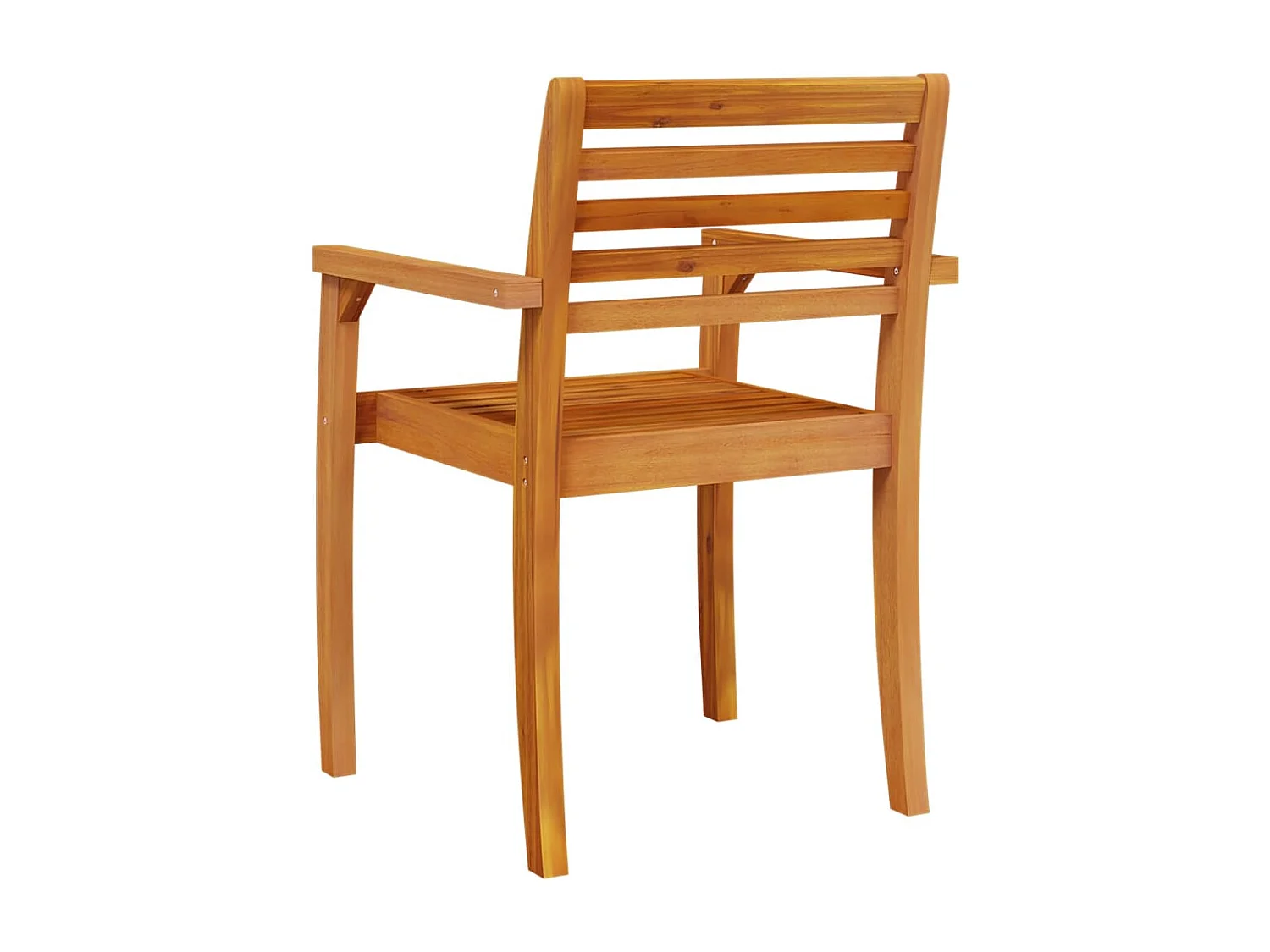 Chaises de jardin lot de 2 59x55x85 cm bois massif d'acacia
