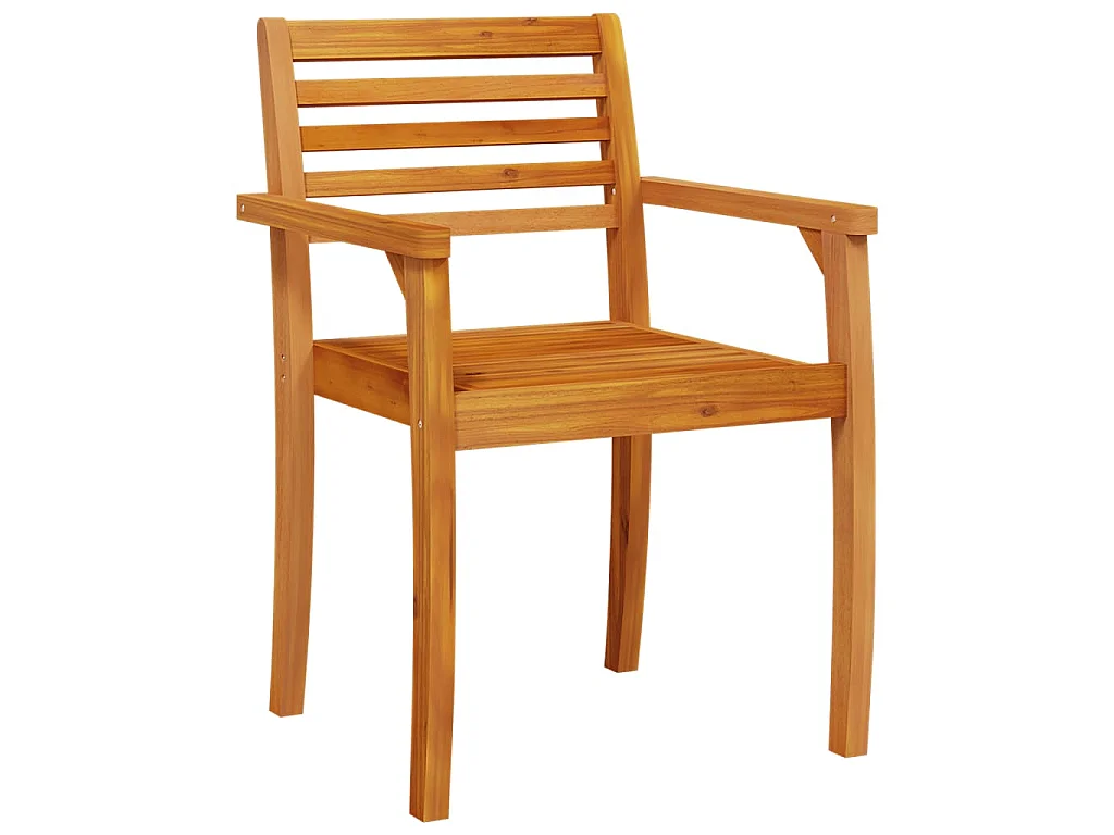 Sedie da Giardino 2 pz 59x55x85 cm Legno Massello di Acacia