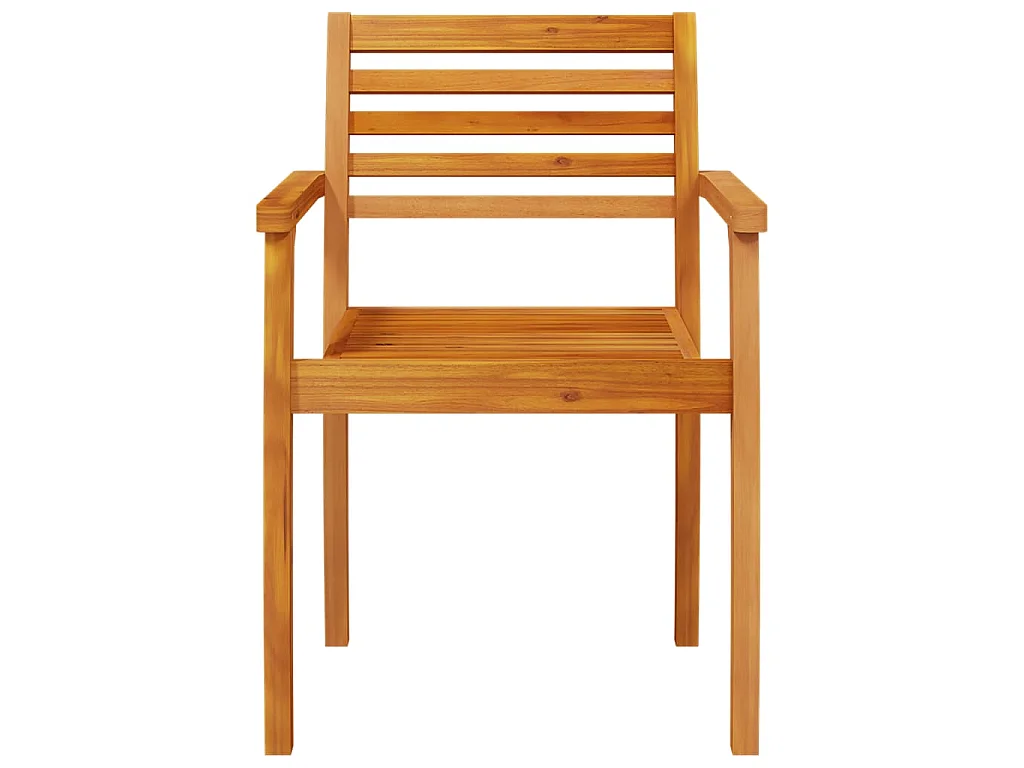 Sedie da Giardino 2 pz 59x55x85 cm Legno Massello di Acacia
