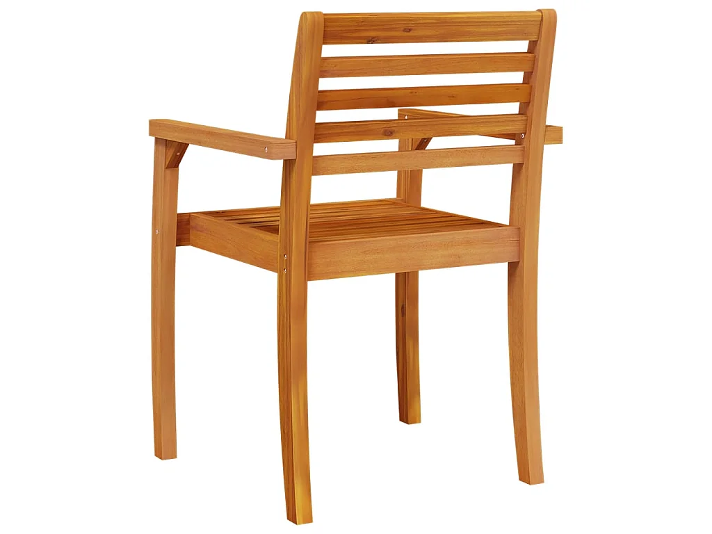 Sedie da Giardino 2 pz 59x55x85 cm Legno Massello di Acacia