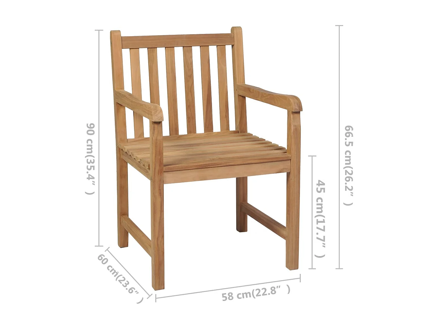 Gartenstühle 8 Stk. mit Roten Kissen Massivholz Teak