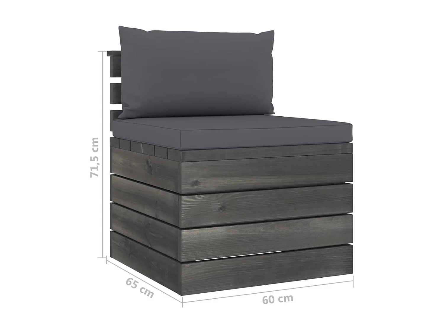 2 pcs conjunto lounge de paletes com almofadões pinho maciço