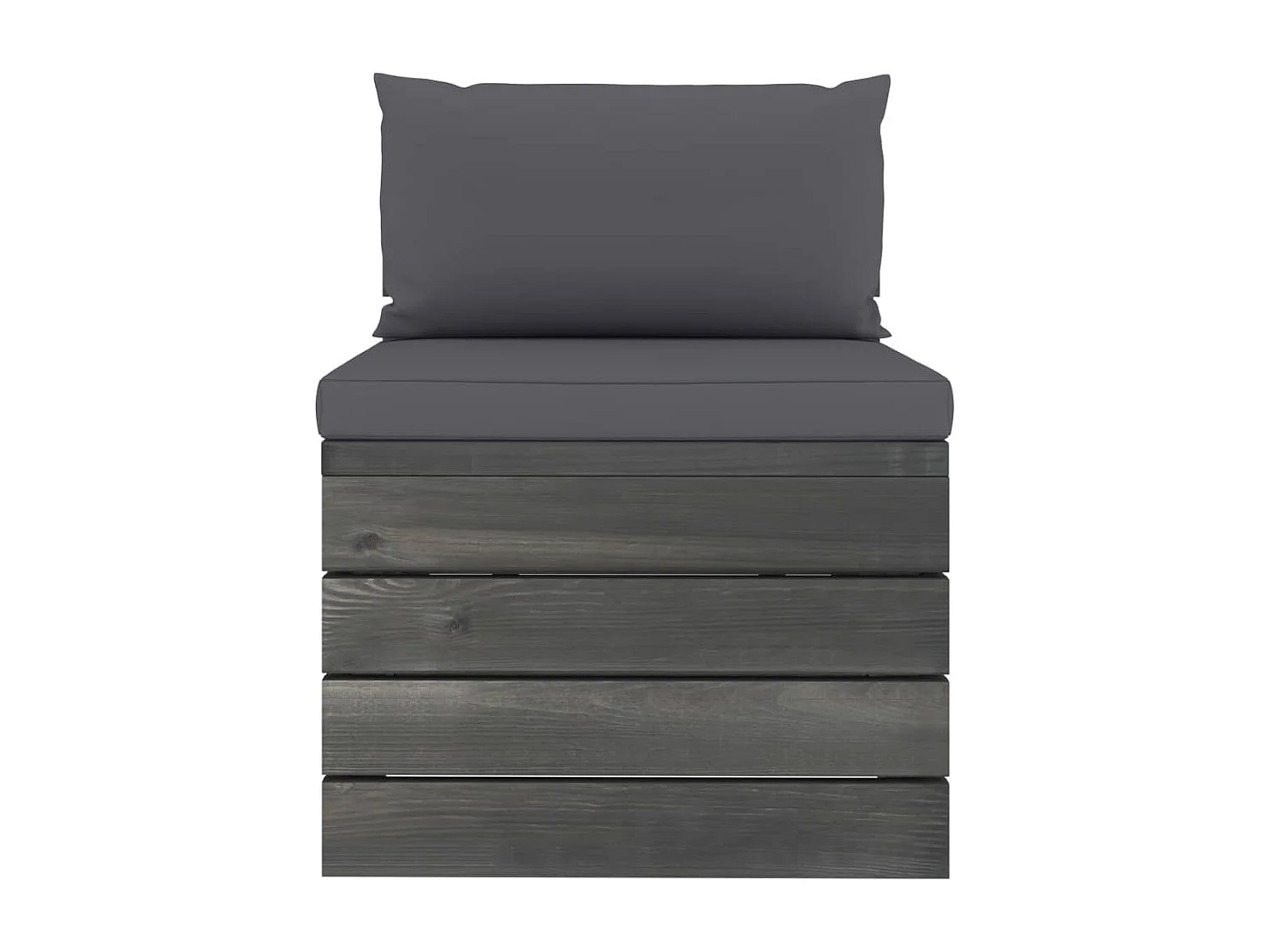 2 pcs conjunto lounge de paletes com almofadões pinho maciço