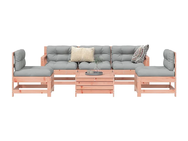 6-tlg. Garten-Sofagarnitur Massivholz Douglasie