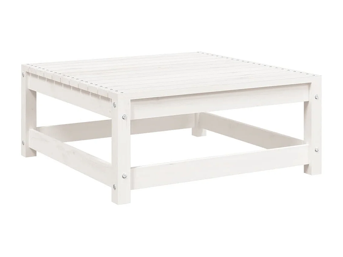 6-delige Loungeset massief grenenhout wit