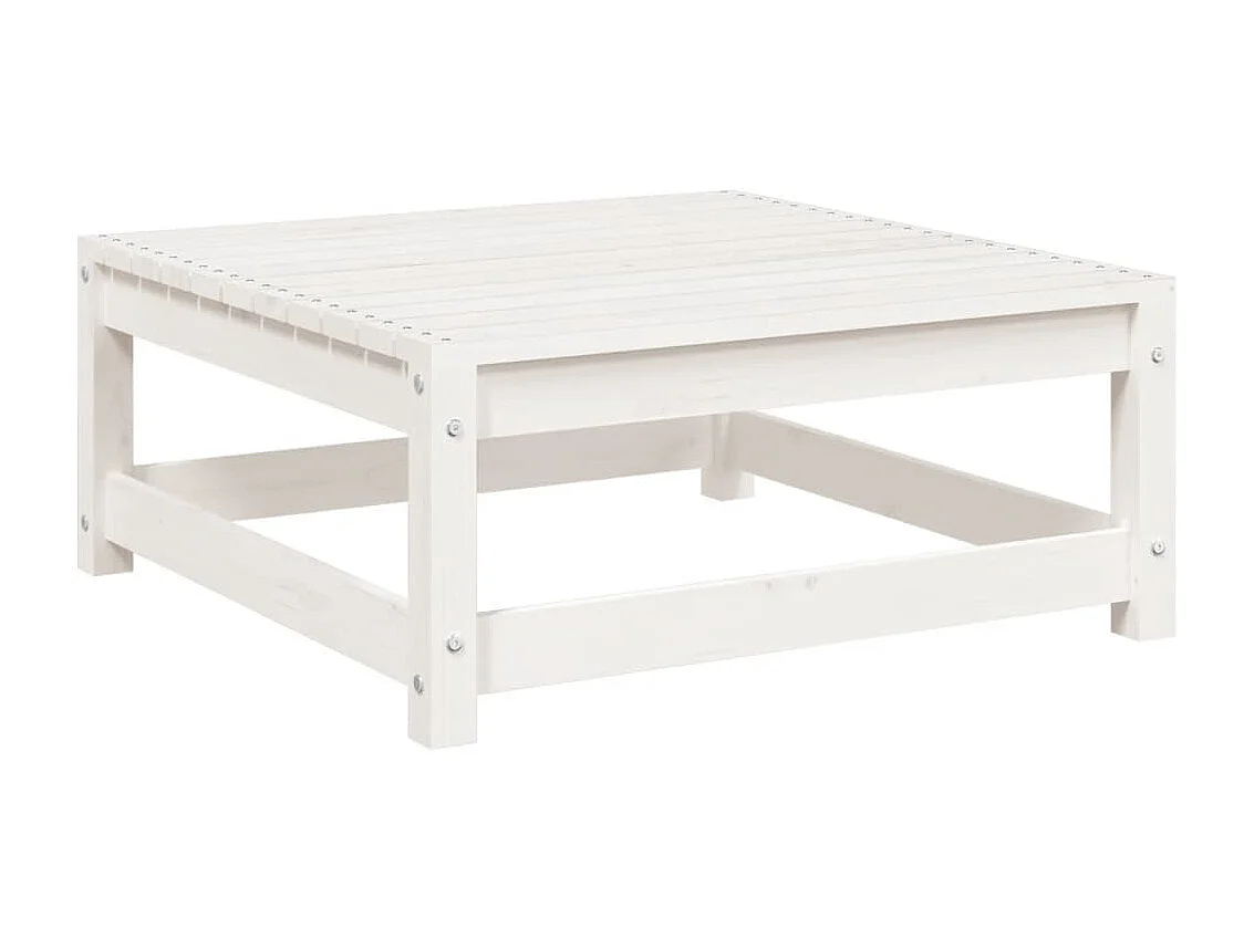 6-delige Loungeset massief grenenhout wit