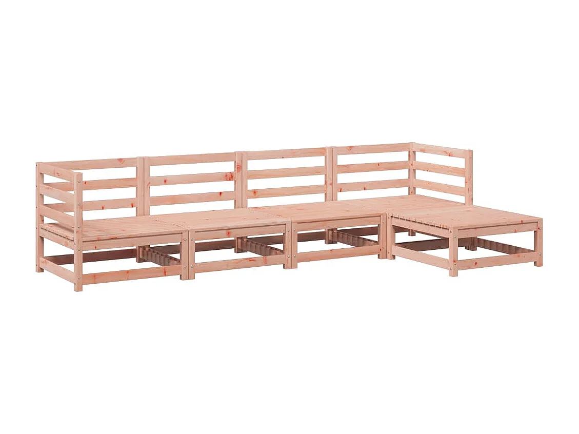 Salon de jardin 5 pcs bois massif sapin de douglas