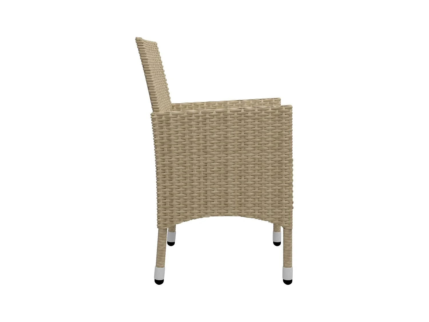 Set Mobili da Pranzo per Giardino 3 pz Beige