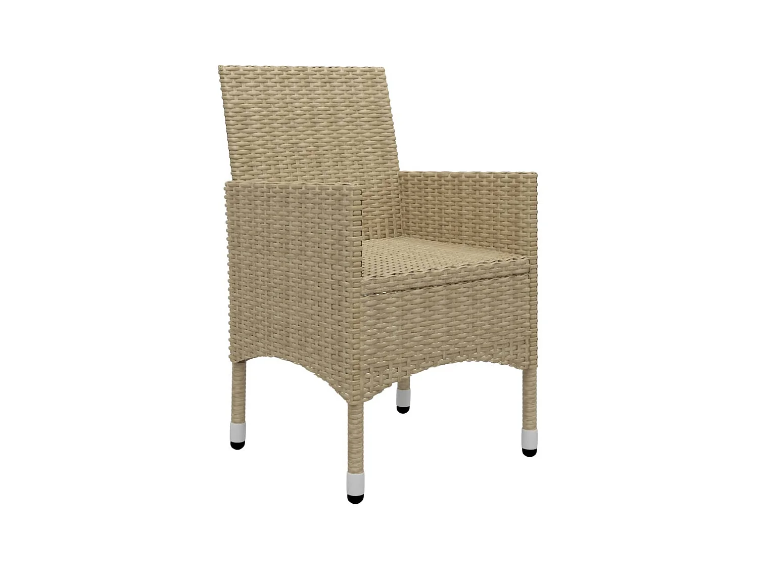 Set Mobili da Pranzo per Giardino 3 pz Beige