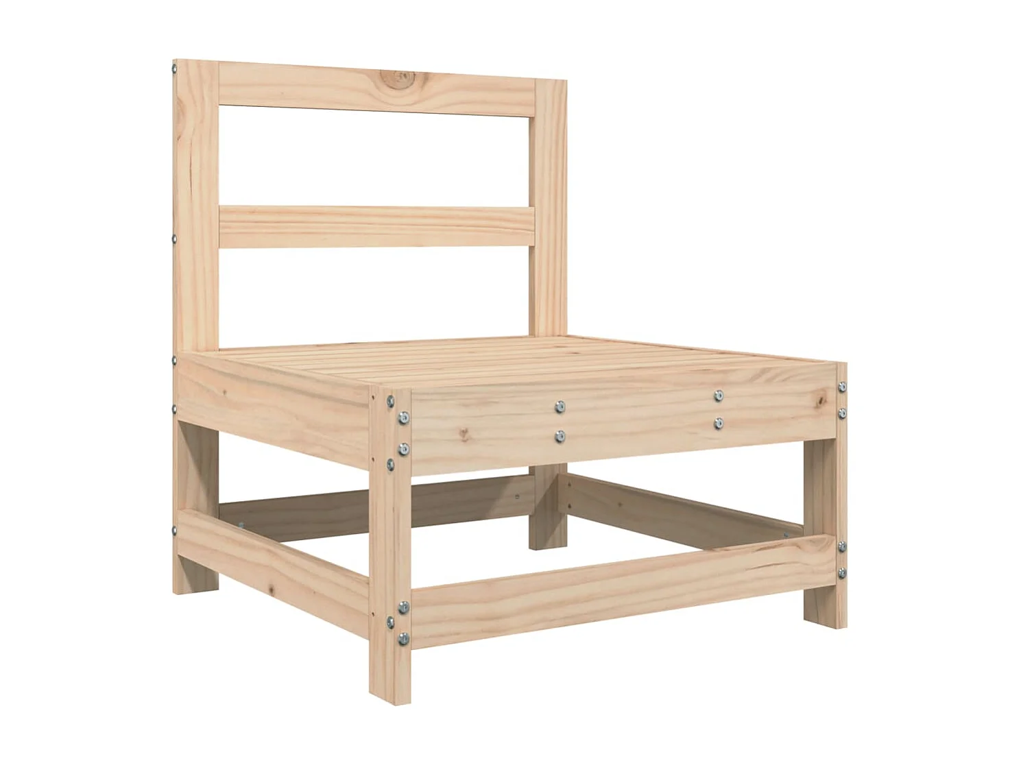Set Divani da Giardino 5 pz in Legno Massello di Pino