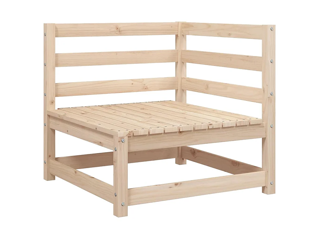 Salon de jardin 2 pcs bois de pin massif