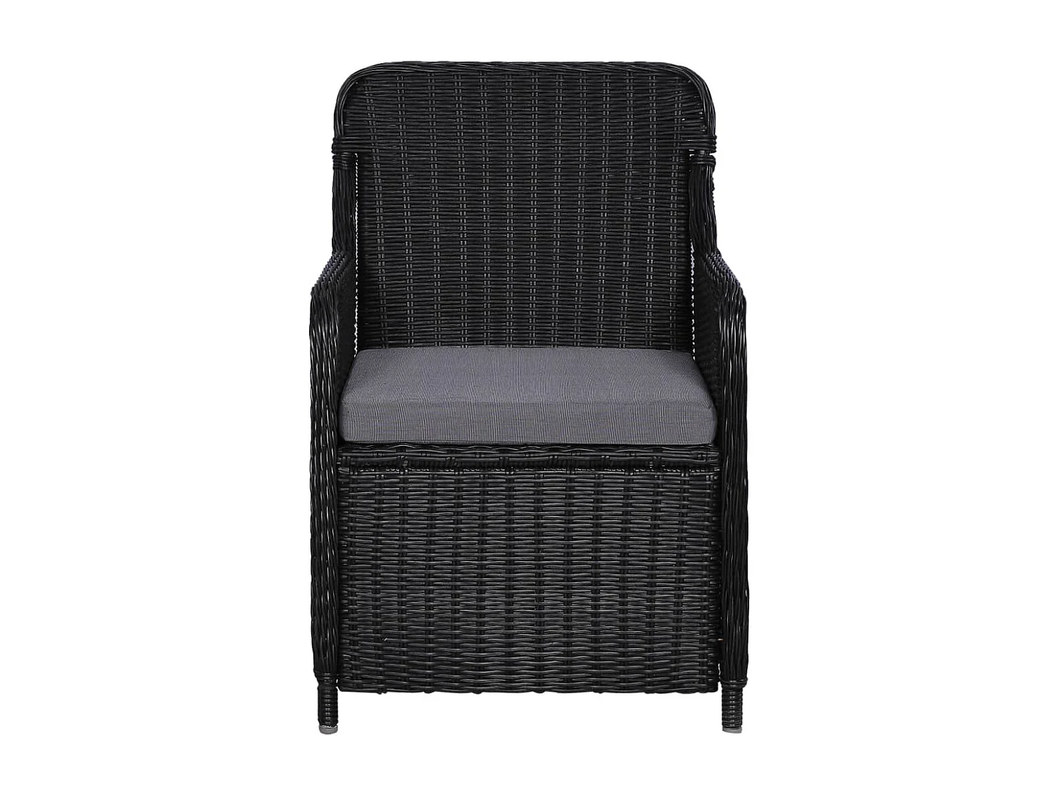 Ensemble à manger de jardin 9 pcs Noir