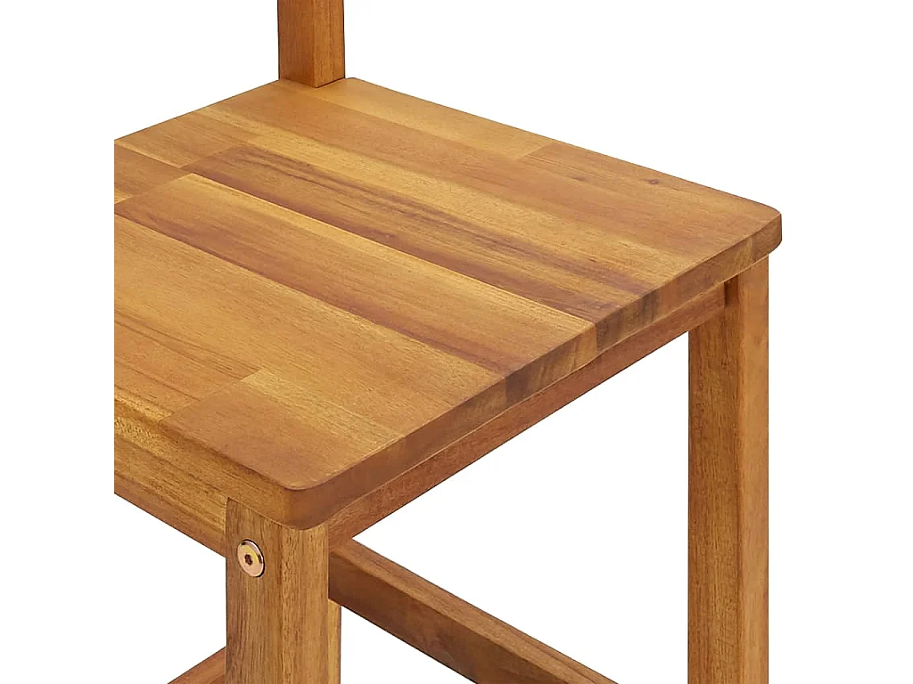 Set da Bar per Giardino 5 pz in Legno Massello di Acacia