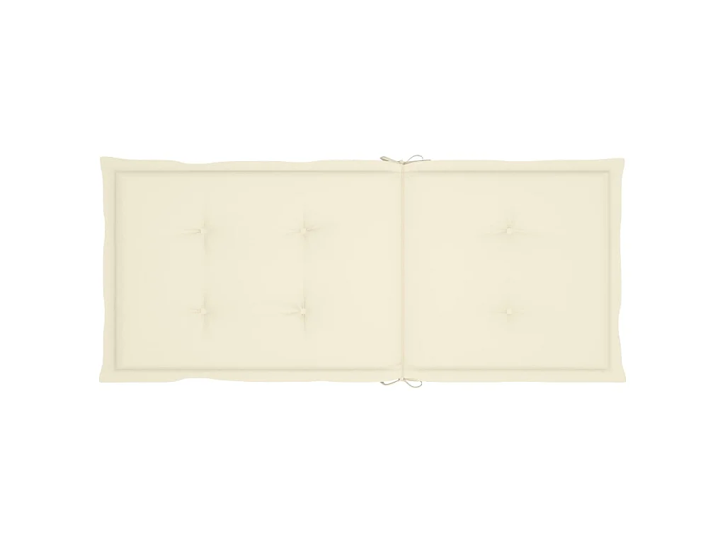 Silla mecedora con cojines madera maciza de acacia