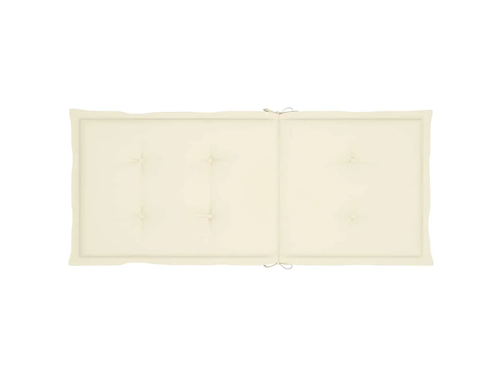 Silla mecedora con cojines madera maciza de acacia