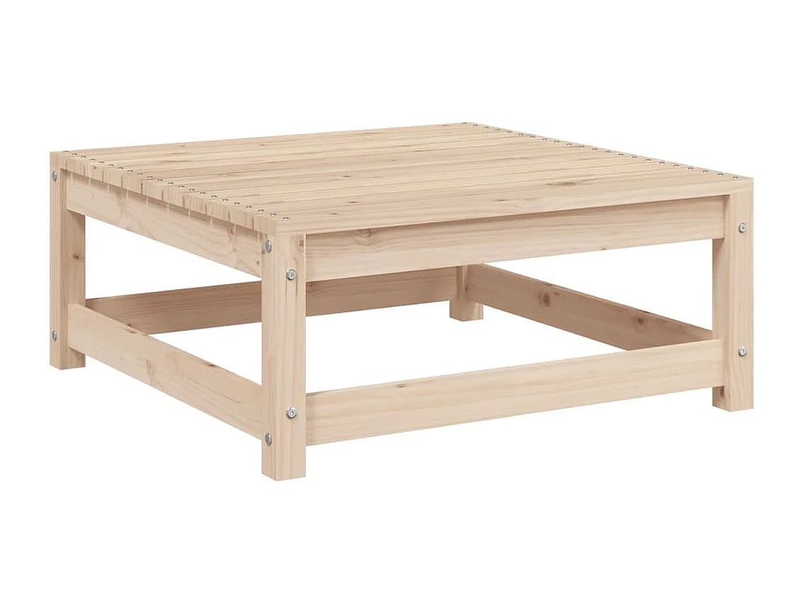 Salon de jardin 9 pcs bois de pin massif