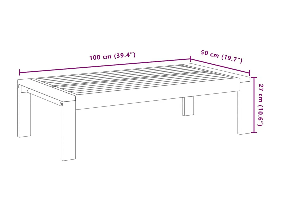 Set Divano da Giardino 3pz con Cuscini Legno Massello di Acacia